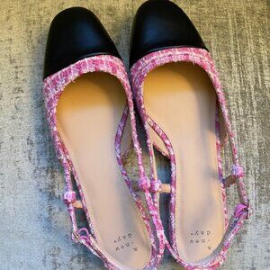 A New Day Tweed Slingback Flats